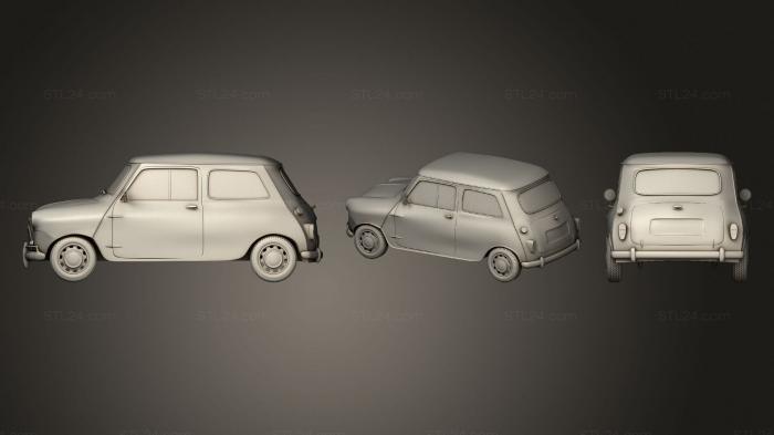 Автомобили и транспорт (Мини - Купер, CARS_4206) 3D модель для ЧПУ станка