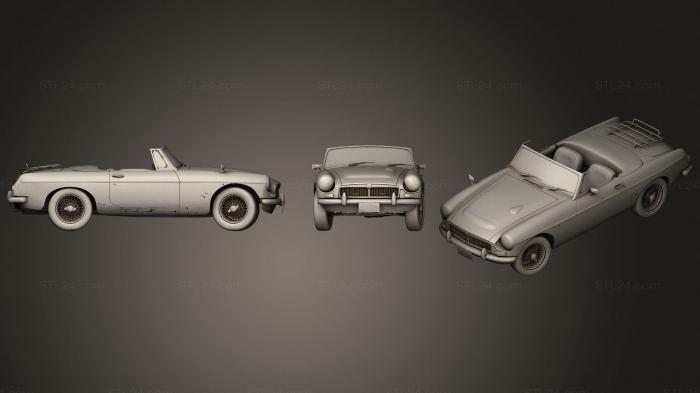 Автомобили и транспорт (Полицейский родстер, CARS_4216) 3D модель для ЧПУ станка