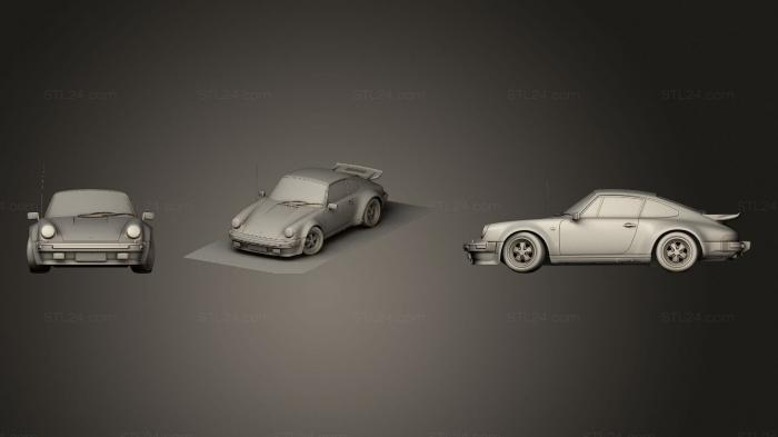 Автомобили и транспорт (Porsche 911 930 Turbo 1975, CARS_4217) 3D модель для ЧПУ станка
