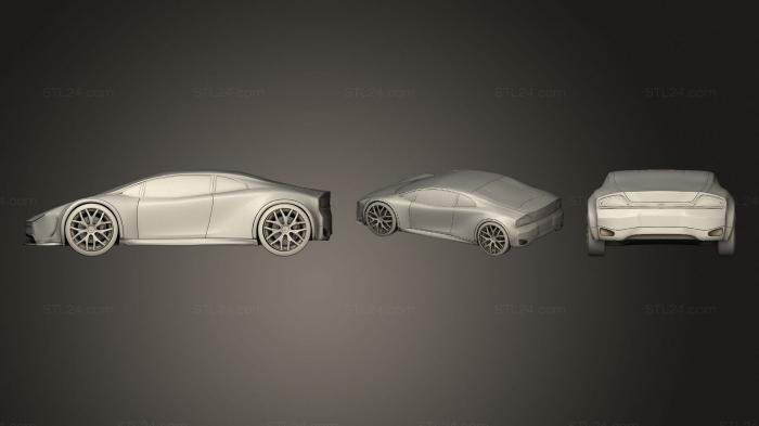 Автомобили и транспорт (Киберкар Tesla 20, CARS_4244) 3D модель для ЧПУ станка