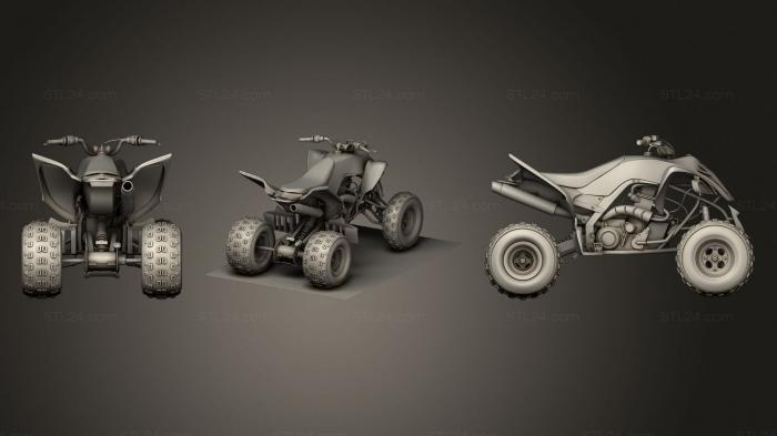 Автомобили и транспорт (Спортивный Гоночный велосипед Yamaha Raptor Sport, CARS_4267) 3D модель для ЧПУ станка