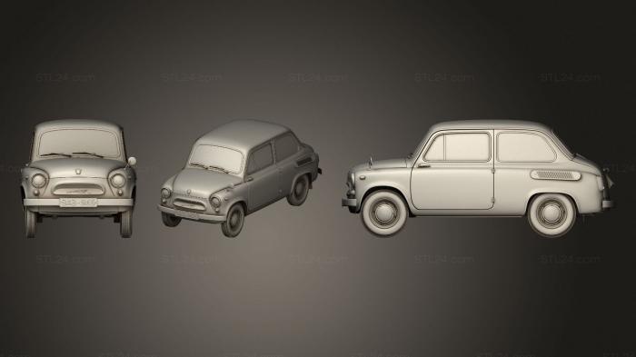 Автомобили и транспорт (ЗАЗ 965, CARS_4269) 3D модель для ЧПУ станка