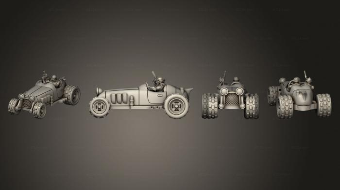 Автомобили и транспорт (Винтажный автомобиль A 2 2, CARS_4313) 3D модель для ЧПУ станка