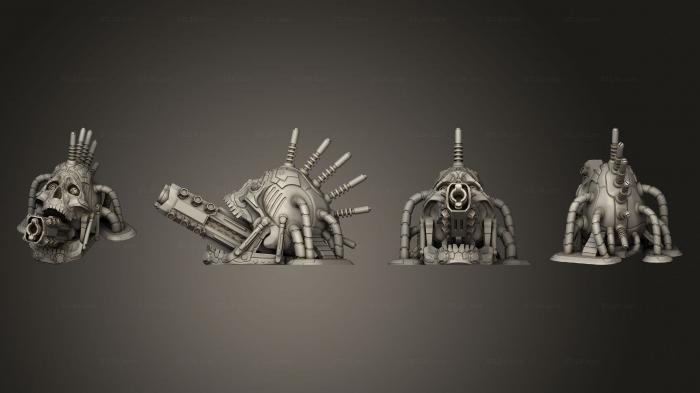 Vehicles (cyberpunk cyber skull, CARS_4350) 3D models for cnc