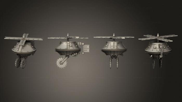Vehicles (DV Drones 5 Sawblades, CARS_4374) 3D models for cnc