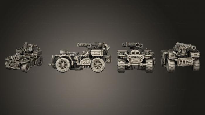 Vehicles (greenskins willys jeep, CARS_4411) 3D models for cnc