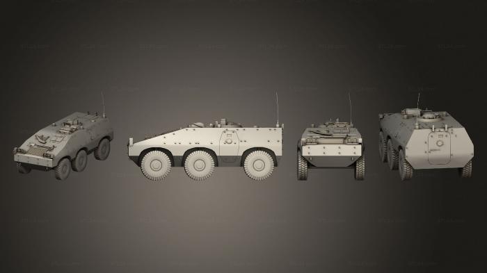Автомобили и транспорт (Итальянская Puma x 66 3 D, CARS_4434) 3D модель для ЧПУ станка