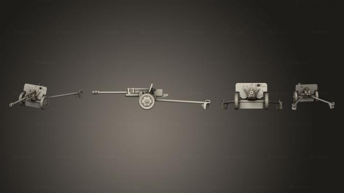 Автомобили и транспорт (M 1942 Zi S 3 76 мм, CARS_4460) 3D модель для ЧПУ станка