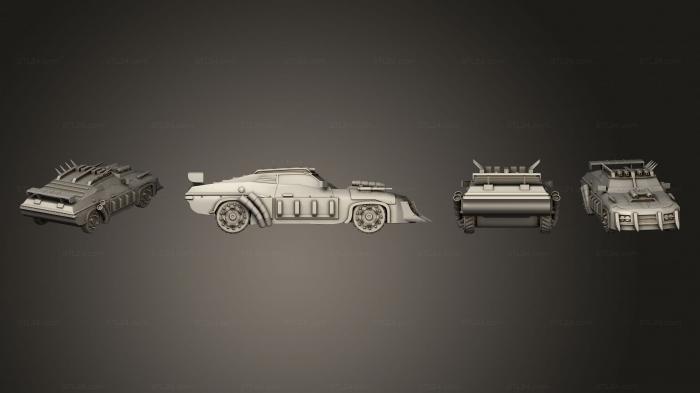 Vehicles (machinegun 002, CARS_4462) 3D models for cnc