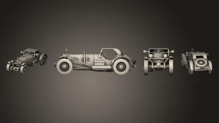 Автомобили и транспорт (Мерседес Б, CARS_4468) 3D модель для ЧПУ станка