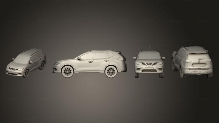 Автомобили и транспорт (Nissan Rogue 2014 макс, CARS_4501) 3D модель для ЧПУ станка