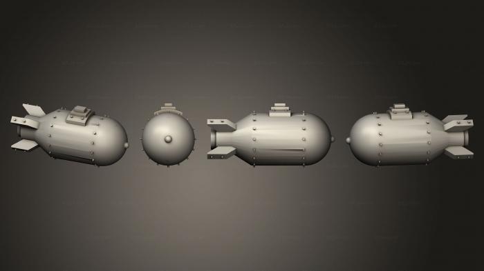 Vehicles (ork weapons bits Big Bomm A, CARS_4518) 3D models for cnc