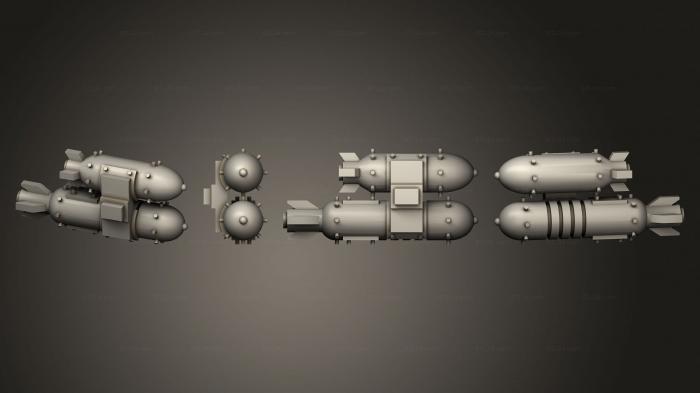 Vehicles (ork weapons bits Double Bomm B D, CARS_4524) 3D models for cnc