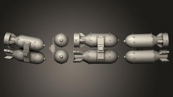 Vehicles (ork weapons bits Double Bomm C E, CARS_4525) 3D models for cnc