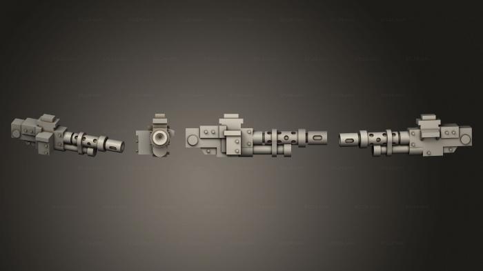 Автомобили и транспорт (Биты для оружия орков Shoota B, CARS_4530) 3D модель для ЧПУ станка