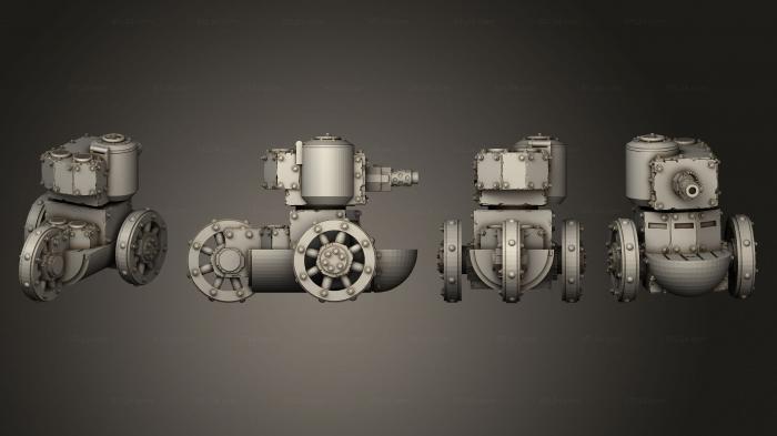 Автомобили и транспорт (Пиратские Мини-танки A 002, CARS_4547) 3D модель для ЧПУ станка