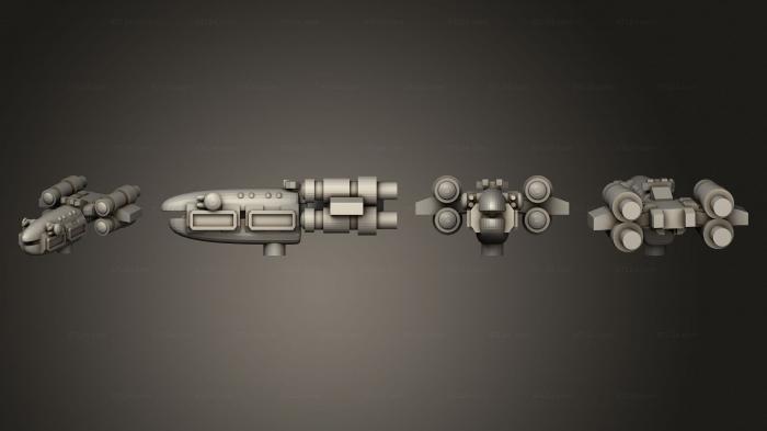 Автомобили и транспорт (Космический корабль CC Darwin Light carrier, CARS_4624) 3D модель для ЧПУ станка