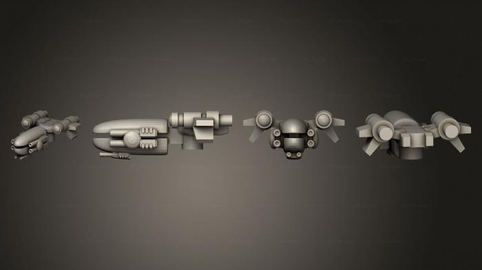 Автомобили и транспорт (Артиллерийский эсминец космического корабля DD Dingo, CARS_4629) 3D модель для ЧПУ станка