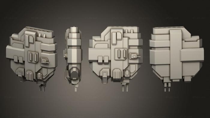 Vehicles (SSA battleship 009, CARS_4641) 3D models for cnc