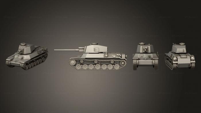 Vehicles (TANK Chi To, CARS_4686) 3D models for cnc