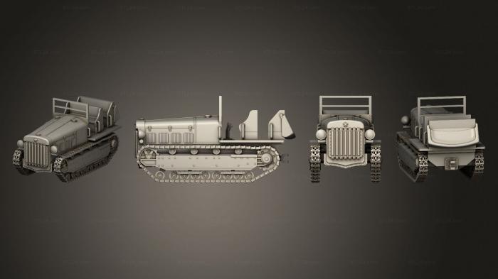 Автомобили и транспорт (ТАНК Ni Ku 2, CARS_4719) 3D модель для ЧПУ станка