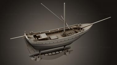 Vehicles (Sailboat, CARS_4784) 3D models for cnc