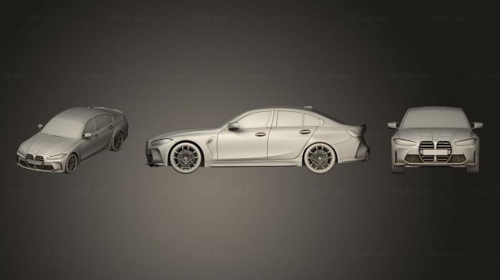 Автомобили и транспорт (Bmw m3, CARS_4785) 3D модель для ЧПУ станка