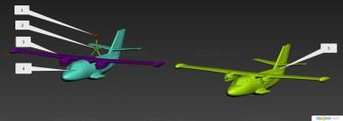 Vehicles (Airplane, CARS_4786) 3D models for cnc