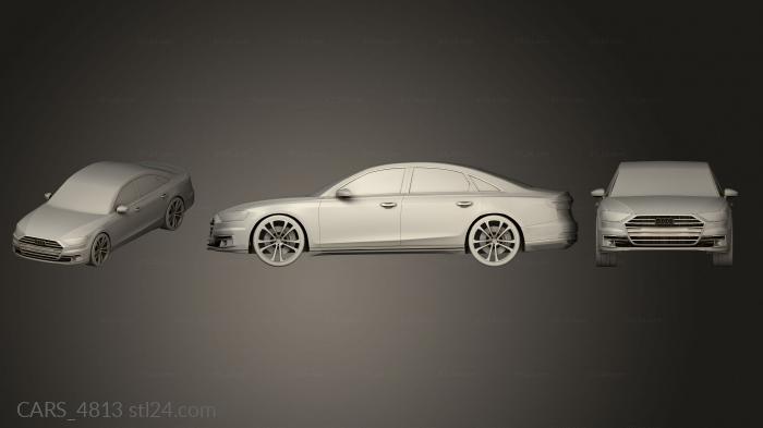 Автомобили и транспорт (CARS_4813) 3D модель для ЧПУ станка