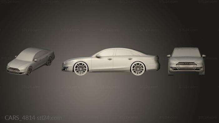 Автомобили и транспорт (CARS_4814) 3D модель для ЧПУ станка