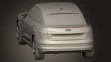 Автомобили и транспорт (Audi tron sportback, CARS_4815) 3D модель для ЧПУ станка