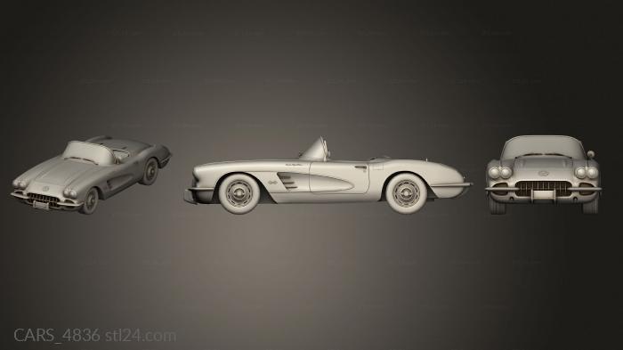 Автомобили и транспорт (CARS_4836) 3D модель для ЧПУ станка
