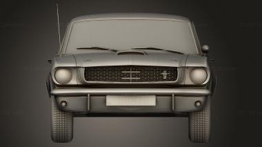 Автомобили и транспорт (Ford Mustang Mk1 350 GT 1969, CARS_4858) 3D модель для ЧПУ станка