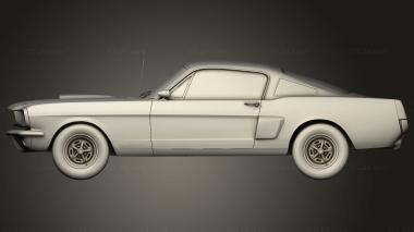 Автомобили и транспорт (Ford Mustang Mk1 350 GT 1969, CARS_4858) 3D модель для ЧПУ станка