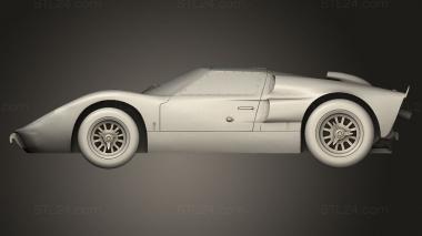 Автомобили и транспорт (GT40, CARS_4861) 3D модель для ЧПУ станка