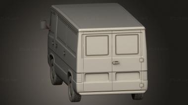 Vehicles (Mercedes Benz MB100 Panel Van 1988, CARS_4900) 3D models for cnc