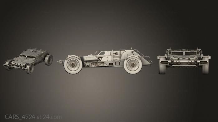 Автомобили и транспорт (CARS_4924) 3D модель для ЧПУ станка