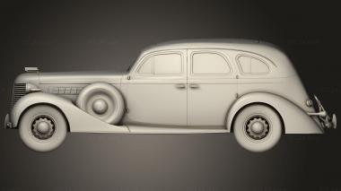 Автомобили и транспорт (ЗИС 101А 1939 г., CARS_4949) 3D модель для ЧПУ станка