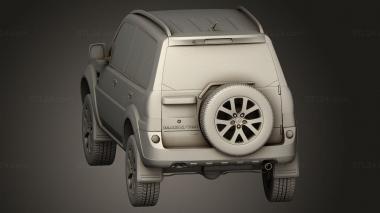 Автомобили и транспорт (Mitsubishi Pajero TR, CARS_4950) 3D модель для ЧПУ станка