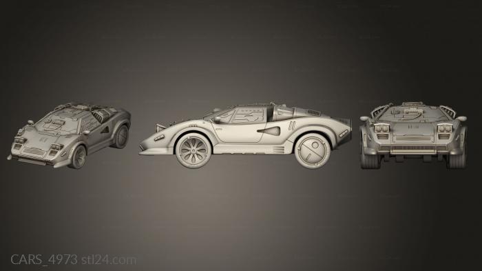 Автомобили и транспорт (CARS_4973) 3D модель для ЧПУ станка