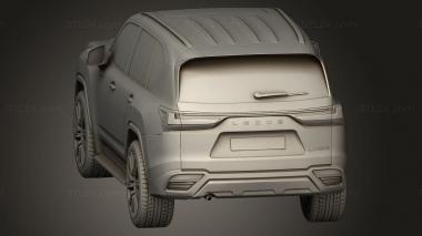 Автомобили и транспорт (Lexus LX 600, CARS_4986) 3D модель для ЧПУ станка