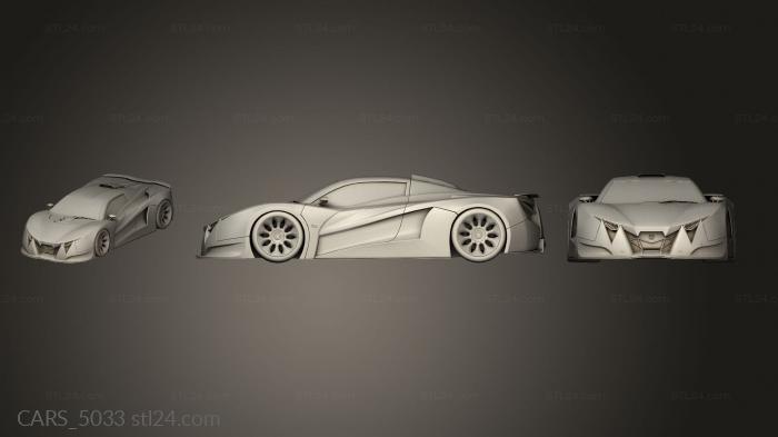 Автомобили и транспорт (CARS_5033) 3D модель для ЧПУ станка