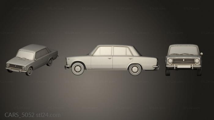 Автомобили и транспорт (CARS_5052) 3D модель для ЧПУ станка