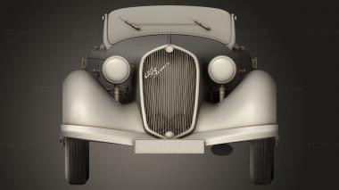 Автомобили и транспорт (Alfa Romeo 6C 2300 S Touring Пескара Спайдер 1935, CARS_5071) 3D модель для ЧПУ станка