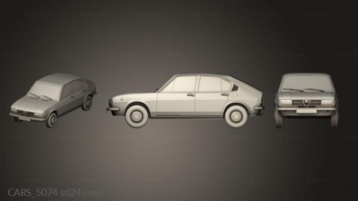 Автомобили и транспорт (CARS_5074) 3D модель для ЧПУ станка