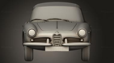 Vehicles (Alfa Romeo Giulietta Mk1 750 spider 1955, CARS_5079) 3D models for cnc