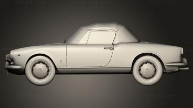 Vehicles (Alfa Romeo Giulietta Mk1 750 spider 1955, CARS_5079) 3D models for cnc