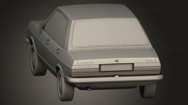 Автомобили и транспорт (Audi 80 B1 1976, CARS_5087) 3D модель для ЧПУ станка