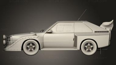 Автомобили и транспорт (Audi Quattro Sport S1 1985, CARS_5097) 3D модель для ЧПУ станка