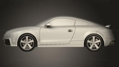 Автомобили и транспорт (Audi TT RS 2010, CARS_5101) 3D модель для ЧПУ станка